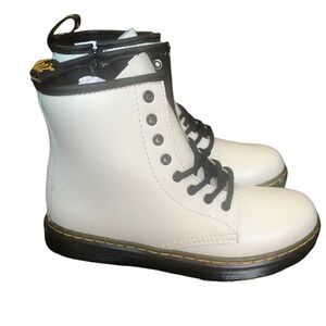 NEW Dr. Martens Zavala White Lace zip Boot Size 3